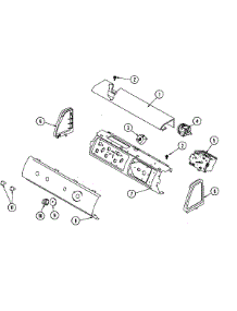 02 - Control Panel parts for Amana Washer DLW330RAW from AppliancePartsPros.com