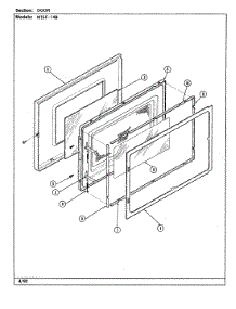03 - Door parts for Maytag Microwave DM15F-14B from AppliancePartsPros.com
