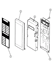 02 - Control Panel parts for Maytag Microwave DM15H-14TB from AppliancePartsPros.com