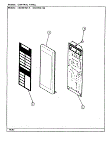 02 - Control Panel parts for Maytag Microwave DM15H-5B from AppliancePartsPros.com