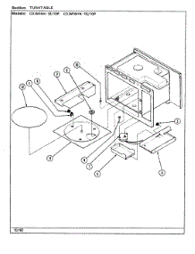 04 - Turntable parts for Maytag Microwave DM16H-10P from AppliancePartsPros.com
