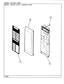 02 - Control Panel parts for Maytag Microwave DM16HW-10 from AppliancePartsPros.com