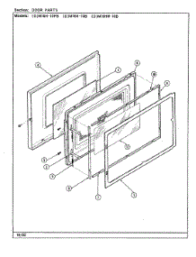 03 - Door parts for Maytag Microwave DM16HW-10B from AppliancePartsPros.com