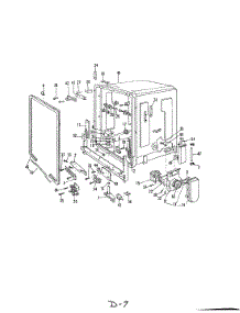 07 - Tub parts for Admiral Dishwasher DM45A from AppliancePartsPros.com