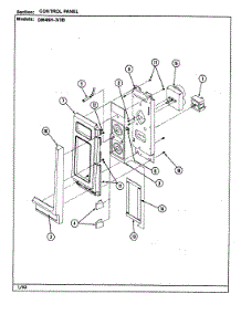 02 - Control Panel parts for Maytag Microwave DM46H-3 from AppliancePartsPros.com