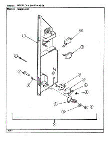 04 - Interlock Switch Assy. parts for Maytag Microwave DM46H-3 from AppliancePartsPros.com