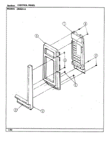 02 - Control Panel parts for Maytag Microwave DM46H-9 from AppliancePartsPros.com