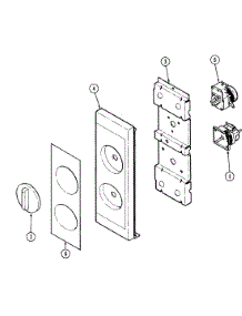 02 - Control Panel parts for Maytag Microwave DM46K-3B from AppliancePartsPros.com