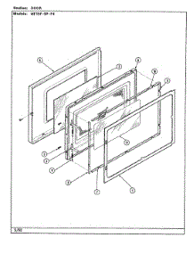 03 - Door parts for Maytag Microwave DME15F-9PP4 from AppliancePartsPros.com