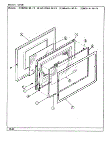03 - Door parts for Maytag Microwave DME15H-9P-P4 from AppliancePartsPros.com