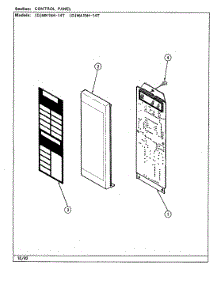 02 - Control Panel parts for Norge Microwave DMN15H-14T from AppliancePartsPros.com