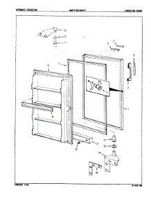 02 - Freezer Door parts for Maytag Freezer DNF17BCLWHT / 8V069 from AppliancePartsPros.com