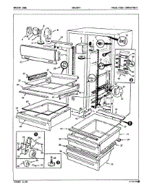 03 - Fresh Food Compartment parts for Admiral Refrigerator DNS22F9A / 5L46A from AppliancePartsPros.com