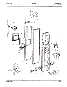 02 - Freezer Door parts for Admiral Refrigerator DNS22F9A / 5L46B from AppliancePartsPros.com