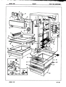 02 - Fresh Food Compartment parts for Admiral Refrigerator DNS22H9 / 7L45A from AppliancePartsPros.com
