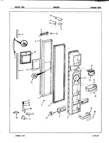 02 - Freezer Door parts for Admiral Refrigerator DNS22H9A / 8N57A from AppliancePartsPros.com
