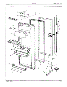 04 - Fresh Food Door parts for Admiral Refrigerator DNS24F9A / 5L49B from AppliancePartsPros.com