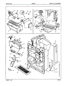 06 - Water & Ice Dispenser parts for Admiral Refrigerator DNS24F9A / 5L49B from AppliancePartsPros.com