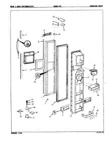 02 - Freezer Door parts for Admiral Refrigerator DNS24H9A / 7L46A from AppliancePartsPros.com
