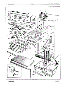 03 - Fresh Food Compartment parts for Admiral Refrigerator DNT18F9A / 5B64A from AppliancePartsPros.com