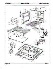 02 - Freezer Compartment parts for Admiral Refrigerator DNT18H9A / 7B02A from AppliancePartsPros.com