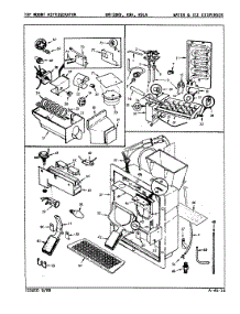 06 - Water & Ice Dispenser parts for Admiral Refrigerator DNT18K9 / 9A17A from AppliancePartsPros.com