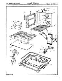 03 - Freezer Compartment parts for Admiral Refrigerator DNT18K9 / 9A71A from AppliancePartsPros.com