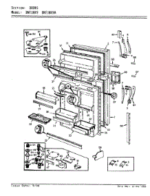 02 - Doors parts for Admiral Refrigerator DNT18K9 / 9A91A from AppliancePartsPros.com