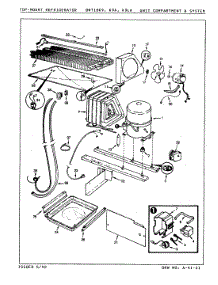 05 - Unit Compartment & System parts for Admiral Refrigerator DNT18K9A / 9A14A from AppliancePartsPros.com
