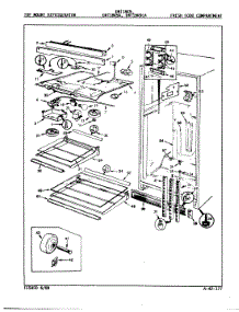 04 - Fresh Food Compartment parts for Admiral Refrigerator DNT18K9A / 9A73A from AppliancePartsPros.com