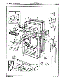 02 - Doors parts for Admiral Refrigerator DNT18K9LA / 9A74A from AppliancePartsPros.com