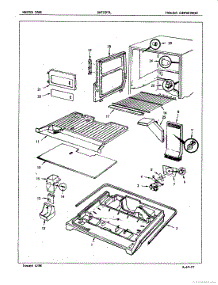 02 - Freezer Compartment parts for Admiral Refrigerator DNT22F9 / 5B43A from AppliancePartsPros.com