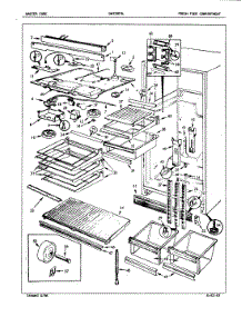 03 - Fresh Food Compartment parts for Admiral Refrigerator DNT22F9A / 5B43A from AppliancePartsPros.com