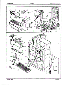 04 - Water & Ice Dispenser parts for Admiral Refrigerator DNT22F9H / 5B43A from AppliancePartsPros.com