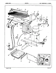 03 - Unit Compartment & System parts for Admiral Refrigerator DNT22F9LH / 5B43B from AppliancePartsPros.com