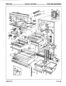 03 - Fresh Food Compartment parts for Admiral Refrigerator DNT22H9A / 8B32A from AppliancePartsPros.com