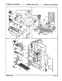 04 - Water & Ice Dispenser parts for Admiral Refrigerator DNT22K9 / 9A65A from AppliancePartsPros.com