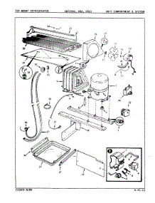 05 - Unit Compartment & System parts for Admiral Refrigerator DNT22K9A / 9A15A from AppliancePartsPros.com