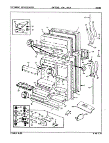 02 - Doors parts for Admiral Refrigerator DNT22K9A / 9A67A from AppliancePartsPros.com