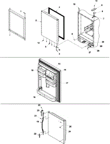 08 - Refrigerator Door parts for Amana Refrigerator DRB1901CW / PDRB1901CW0 from AppliancePartsPros.com