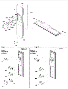 06 - Freezer Door parts for Amana Refrigerator DRS2663BC / PDRS2663BC0 from AppliancePartsPros.com