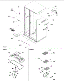 08 - Fz Shelving, Filter & Evap Fan Motor parts for Amana Refrigerator DRS2663BC / PDRS2663BC0 from AppliancePartsPros.com