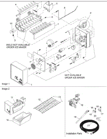04 - Ice Maker Assy & Parts parts for Amana Refrigerator DRT1700BW / PDRT1700BW0 from AppliancePartsPros.com