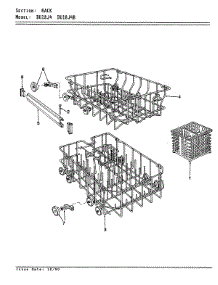 06 - Rack (Du18j4 / Du18j4b) parts for Maytag Dishwasher DU18J4 from AppliancePartsPros.com
