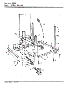 04 - Frame (Du18j4 / Du18j4b) parts for Maytag Dishwasher DU18J4B from AppliancePartsPros.com