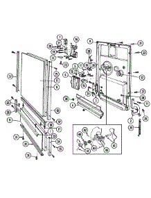 02 - Door (Du18j4c) parts for Maytag Dishwasher DU18J4C from AppliancePartsPros.com