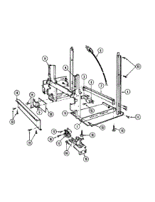 03 - Frame (Du18j4c) parts for Maytag Dishwasher DU18J4C from AppliancePartsPros.com