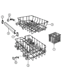 05 - Rack (Du18j4c) parts for Maytag Dishwasher DU18J4C from AppliancePartsPros.com