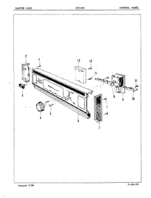 02 - Control Panel parts for Maytag Dishwasher DU24B2 from AppliancePartsPros.com
