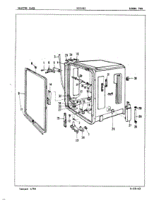 06 - Inner Tub parts for Maytag Dishwasher DU24B2 from AppliancePartsPros.com